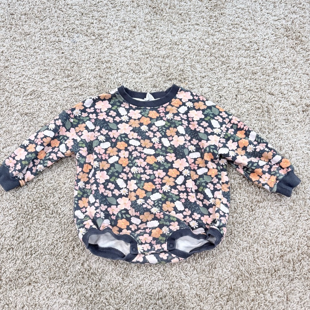 Addie joy company long sleeve bubble romper infant girls size 18–24 months